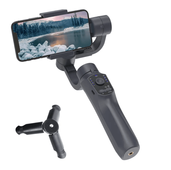 Stabilizator telefon 3 axe - Gimbal pentru telefoane mobile F10 cu trepied