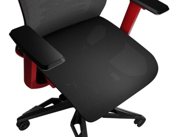 Scaun gaming Genesis Astat 700 G2, material Mesh PureFlow Plus, reglabil pe inaltime, greutate maxima suportata 120 kg, inaltime scaun reglabil 27.5 - 34.5 cm, spatar ajustabil 135?, dimensiuni roti 60mm,  echipat cu piston cu gaz clasa 4, negru/rosu - imagine 10