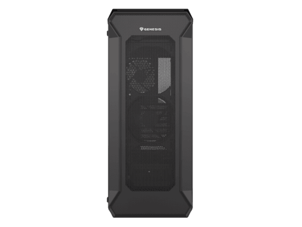 Carcasa GENESIS IRID 505 V2 Mid Tower NEGRU, Tempered Glass, Sloturi Expansiune 8, Drive Bays: 2x3.5" 7x2.5", Ventilatoare Suportate: 6 (spate: 1x120mm, fata: 3x120mm sau 2x140mm, sus: 2x120mm sau 2x140mm), Ventilatoare Incluse: 4 (2x120mm), Format Placa De Baza Suportat: Mini-ITX, Micro-ATX, ATX