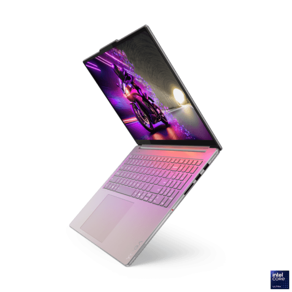 Laptop Lenovo Yoga Pro 9 16IAH10, 16" 2.8K WQXGA+ (2880x1800) OLED 1100nits (peak) / 500nits (typical) Glossy, 100% DCI-P3, 100% sRGB, 120Hz, Eyesafe?, Dolby Vision?, T?V Low Blue Light, DisplayHDR? True Black 1000, X-Rite?, PureSight Pro, Intel? Core? Ultra 7 255H, 16C (6P + 8E + 2LPE) / 16T, Max - imagine 6