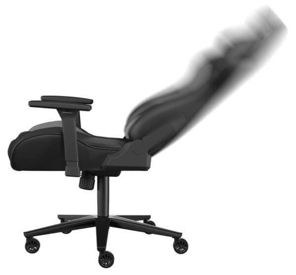 Scaun gaming Genesis Nitro 720, material Synthetic PU + Textil, reglabil pe inaltime, greutate maxima suportata 150 kg, inaltime scaun reglabil 46.5 - 53.5 cm, spatar ajustabil 135?, dimensiuni roti 60mm,  echipat cu piston cu gaz clasa 4, manere 3D, negru/gri - imagine 8