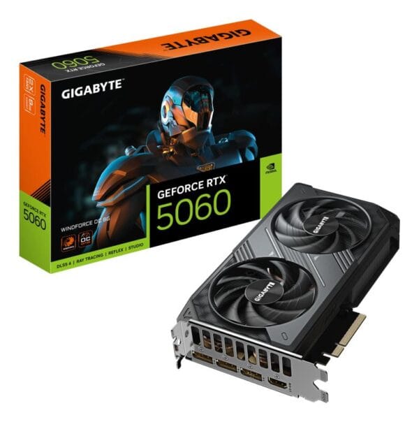 Placa Video GIGABYTE GEFORCE RTX 5060 WINDFORCE OC 8GB GDDR7 128 bit, PCIE 5.0, 3x DP 1x HDMI - imagine 2