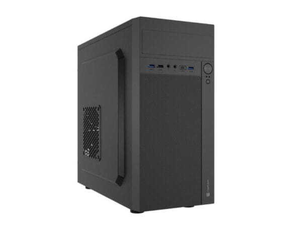 Carcasa NATEC HELIX Mini Tower NEGRU USB C, Sloturi Expansiune 4, Drive Bays: 3x3.5" 5x2.5" 1x5.25", Ventilatoare Suportate: 3 (spate: 1x80mm, lateral: 1x120mm, fata: 1x120mm), Ventilatoare Incluse: 1 (spate: 1x80mm), Format Placa De Baza Suportat: Mini-ITX, Micro-ATX, Lungime Maxima Placa Video
