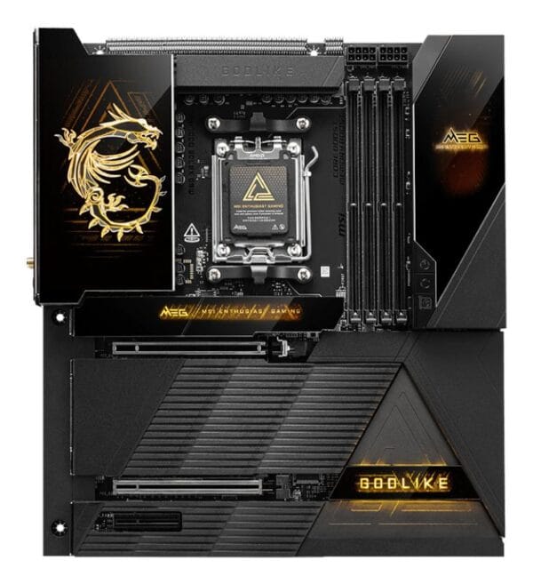 Placa de Baza MSI MEG X870E GODLIKE AM5, 4x DDR5, 2x Type-C, 2x PCIE 5.0 x16 1x PCIE 4.0 x4, 7x M.2, 4x SATA 6GB/s, E-ATX - imagine 3