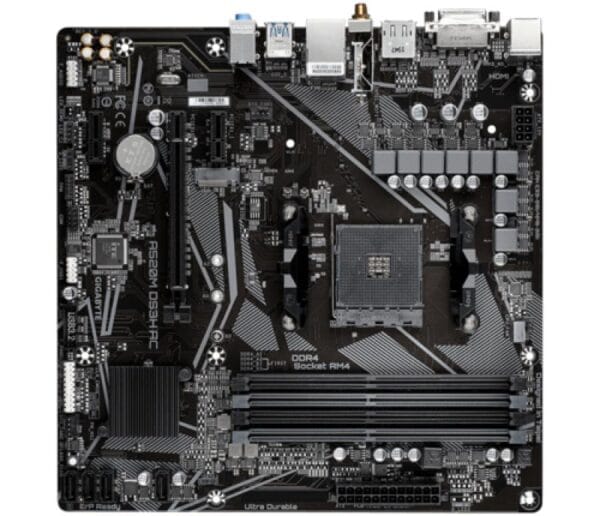 Placa de Baza GIGABYTE A520M DS3H AC AM4, 4x DDR4, 1x PCIE 3.0 x16 2x PCIE 3.0 x1, 1x M.2, 4x SATA 6GB/s, mATX - imagine 3