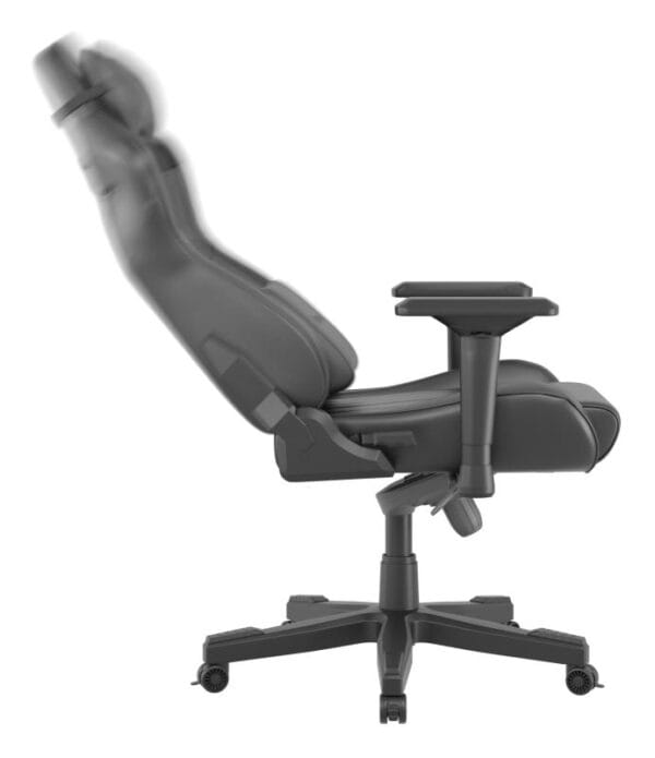 Scaun gaming Genesis Nitro 950, material piele ecologica, reglabil pe inaltime, greutate maxima suportata 150 kg, inaltime scaun reglabil 50 - 55 cm, spatar ajustabil 160?, dimensiuni roti 60mm,  echipat cu piston cu gaz clasa 4, manere 4D, negru - imagine 6