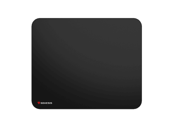Mousepad Genesis Carbon 500 L Logo, material cauciuc + material textil, impermeabil, dimensiuni 400 x 330 x 2.5 mm, negru