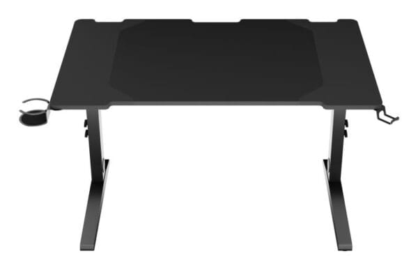 Birou gaming Genesis Holm Modular 120, material metal MDF, reglabil pe inaltime 70 - 90 cm, iluminare RGB, management cabluri, negru - imagine 2