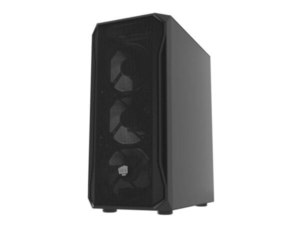 Carcasa FURY SHOBO SH4F Mid Tower NEGRU, Tempered Glass, Sloturi Expansiune 7, Drive Bays: 2x3.5" 2x2.5", Ventilatoare Suportate: 8 (spate: 1x120mm, fata: 3x120mm sau 3x140mm, sus: 2x120mm sau 1x140mm, jos: 2x120mm), Ventilatoare Incluse: 4 (4x120mm), Format Placa De Baza Suportat: Mini-ITX - imagine 3