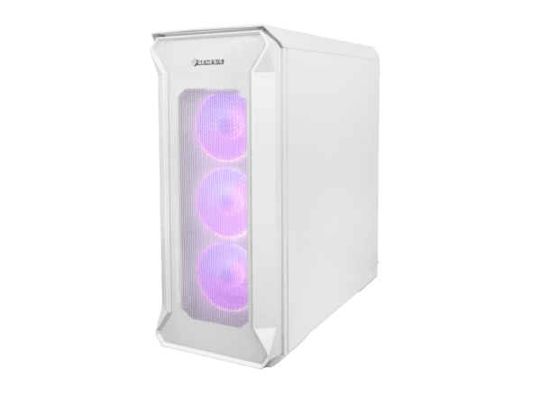 Carcasa GENESIS IRID 505 V2 Mid Tower ARGB ALB, Tempered Glass, Sloturi Expansiune 8, Drive Bays: 2x3.5" 7x2.5", Ventilatoare Suportate: 6 (spate: 1x120mm, fata: 3x120mm sau 2x140mm, sus: 2x120mm sau 2x140mm), Ventilatoare Incluse: 4 (4x120mm OXAL ARGB), Format Placa De Baza Suportat: Mini-ITX