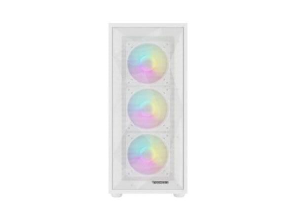 Carcasa GENESIS DIAXID 605 Mid Tower ARGB ALB, Tempered Glass, Sloturi Expansiune 7, Drive Bays: 2x3.5" 3x2.5", Ventilatoare Suportate: 8 (spate: 1x120mm, fata: 3x120mm sau 3x140mm, sus: 2x120mm sau 2x140mm, jos: 2x120mm), Ventilatoare Incluse: 4 (spate: 1x120mm, fata: 3x120mm), Format Placa De Baza - imagine 9