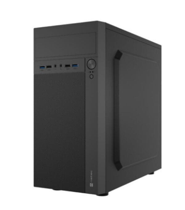 Carcasa NATEC HELIX Mini Tower NEGRU, Sloturi Expansiune 4, Drive Bays: 3x3.5" 5x2.5" 1x5.25", Ventilatoare Suportate: 3 (spate: 1x80mm, lateral: 1x120mm, fata: 1x120mm), Ventilatoare Incluse: 1 (spate: 1x80mm), Format Placa De Baza Suportat: Mini-ITX, Micro-ATX, Lungime Maxima Placa Video: 330mm - imagine 2