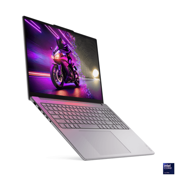 Laptop Lenovo Yoga Pro 9 16IAH10, 16" 2.8K WQXGA+ (2880x1800) OLED 1100nits (peak) / 500nits (typical) Glossy, 100% DCI-P3, 100% sRGB, 120Hz, Eyesafe?, Dolby Vision?, T?V Low Blue Light, DisplayHDR? True Black 1000, X-Rite?, PureSight Pro, Intel? Core? Ultra 7 255H, 16C (6P + 8E + 2LPE) / 16T, Max