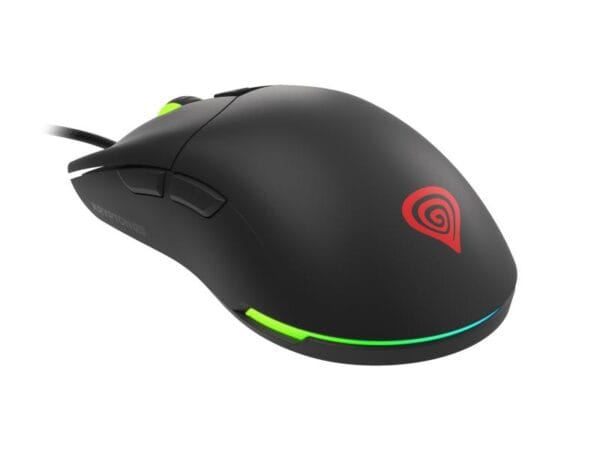 Mouse gaming cu fir Genesis Krypton 750, senzor optic Pixart PAW3333, interfata USB, rezolutie maxima 8000 DPI, numar butoane programabile 6, iluminare RGB, switch mecanic Huano, alb - imagine 7