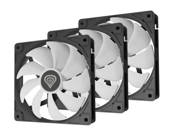 Ventilatoare GENESIS OXAL 120 ARGB NEGRU 3x120mm, 1150-1450 RPM, 42-46 CFM, 1.7 mmH2O, 3pin, 12VDC - imagine 3