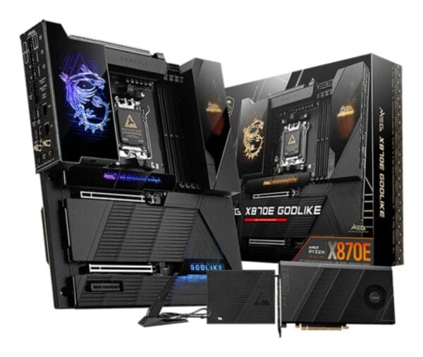 Placa de Baza MSI MEG X870E GODLIKE AM5, 4x DDR5, 2x Type-C, 2x PCIE 5.0 x16 1x PCIE 4.0 x4, 7x M.2, 4x SATA 6GB/s, E-ATX - imagine 2