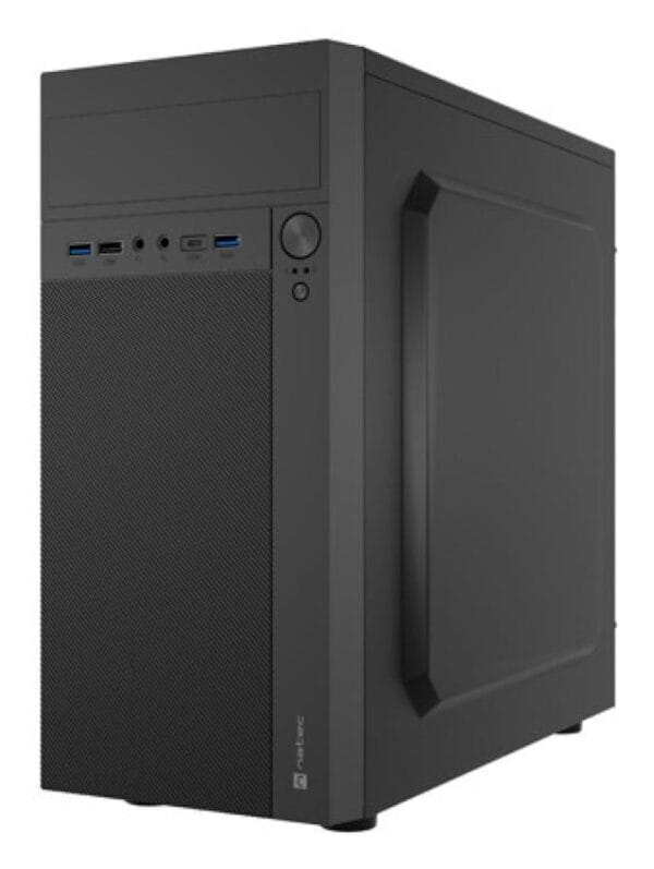 Carcasa NATEC HELIX Mini Tower NEGRU USB C, Sloturi Expansiune 4, Drive Bays: 3x3.5" 5x2.5" 1x5.25", Ventilatoare Suportate: 3 (spate: 1x80mm, lateral: 1x120mm, fata: 1x120mm), Ventilatoare Incluse: 1 (spate: 1x80mm), Format Placa De Baza Suportat: Mini-ITX, Micro-ATX, Lungime Maxima Placa Video - imagine 3