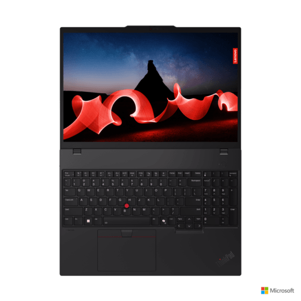 Laptop Lenovo ThinkPad T16 Gen 3; 16" WUXGA (1920x1200) IPS 400nits Anti-glare, 100% sRGB, Low Power; Intel? Core? Ultra 5 125U, 12C (2P + 8E + 2LPE) / 14T, Max Turbo up to 4.3GHz, 12MB; Video Integrated Intel? Graphics; RAM 1x 32GB SO-DIMM DDR5-5600; 1TB SSD M.2 2280 PCIe? 4.0x4 Performance NVMe? - imagine 9