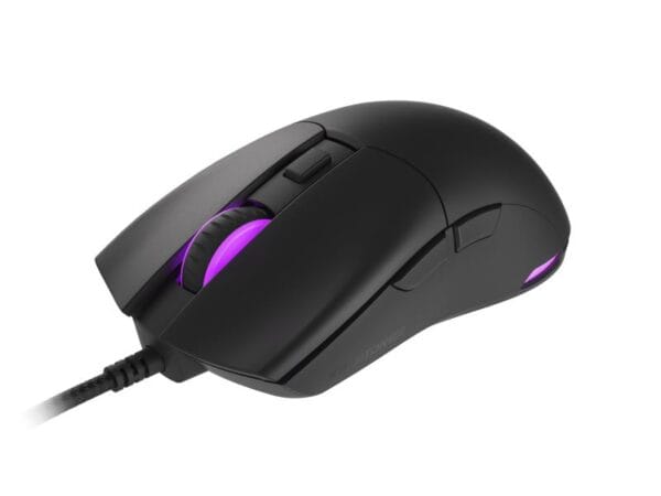 Mouse gaming cu fir Genesis Krypton 750, senzor optic Pixart PAW3333, interfata USB, rezolutie maxima 8000 DPI, numar butoane programabile 6, iluminare RGB, switch mecanic Huano, alb - imagine 6