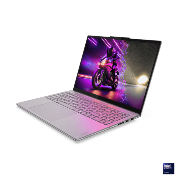 Laptop Lenovo Yoga Pro 9 16IAH10, 16" 2.8K WQXGA+ (2880x1800) OLED 1100nits (peak) / 500nits (typical) Glossy, 100% DCI-P3, 100% sRGB, 120Hz, Eyesafe?, Dolby Vision?, T?V Low Blue Light, DisplayHDR? True Black 1000, X-Rite?, PureSight Pro, Intel? Core? Ultra 7 255H, 16C (6P + 8E + 2LPE) / 16T, Max - imagine 5