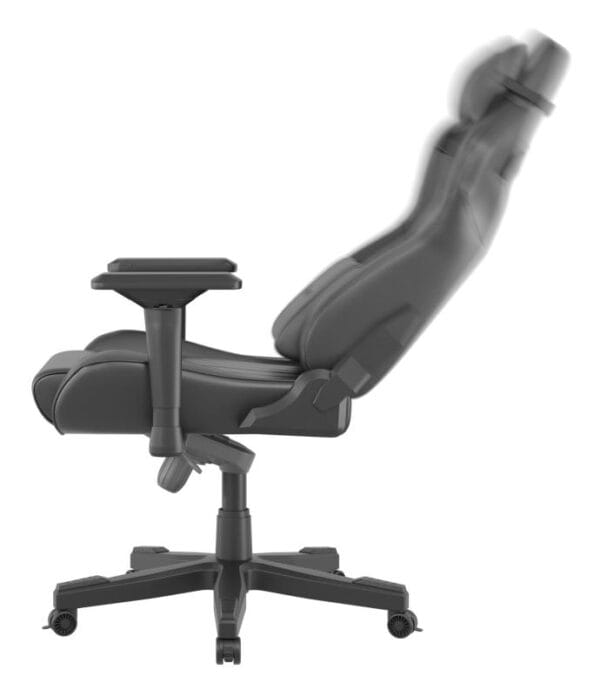 Scaun gaming Genesis Nitro 950, material piele ecologica, reglabil pe inaltime, greutate maxima suportata 150 kg, inaltime scaun reglabil 50 - 55 cm, spatar ajustabil 160?, dimensiuni roti 60mm,  echipat cu piston cu gaz clasa 4, manere 4D, negru - imagine 8