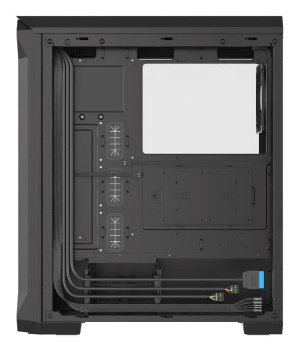 Carcasa GENESIS IRID 505 V2 Mid Tower NEGRU, Tempered Glass, Sloturi Expansiune 8, Drive Bays: 2x3.5" 7x2.5", Ventilatoare Suportate: 6 (spate: 1x120mm, fata: 3x120mm sau 2x140mm, sus: 2x120mm sau 2x140mm), Ventilatoare Incluse: 4 (2x120mm), Format Placa De Baza Suportat: Mini-ITX, Micro-ATX, ATX - imagine 8