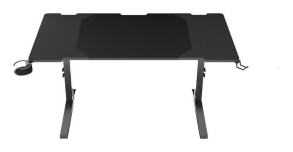 Birou gaming Genesis Holm Modular 140, material metal MDF, reglabil pe inaltime 70 - 90 cm, iluminare RGB, management cabluri, negru - imagine 3