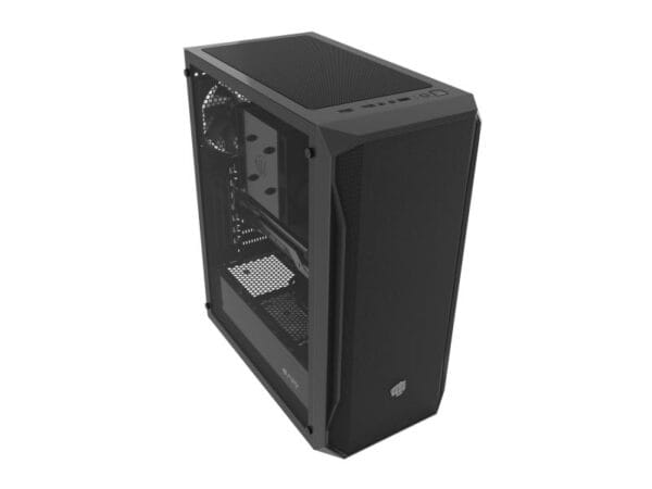 Carcasa FURY SHOBO SH4F Mid Tower NEGRU, Tempered Glass, Sloturi Expansiune 7, Drive Bays: 2x3.5" 2x2.5", Ventilatoare Suportate: 8 (spate: 1x120mm, fata: 3x120mm sau 3x140mm, sus: 2x120mm sau 1x140mm, jos: 2x120mm), Ventilatoare Incluse: 4 (4x120mm), Format Placa De Baza Suportat: Mini-ITX - imagine 9