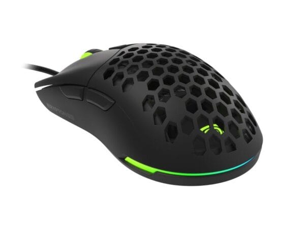Mouse gaming cu fir Genesis Krypton 750, senzor optic Pixart PAW3333, interfata USB, rezolutie maxima 8000 DPI, numar butoane programabile 6, iluminare RGB, switch mecanic Huano, alb - imagine 8