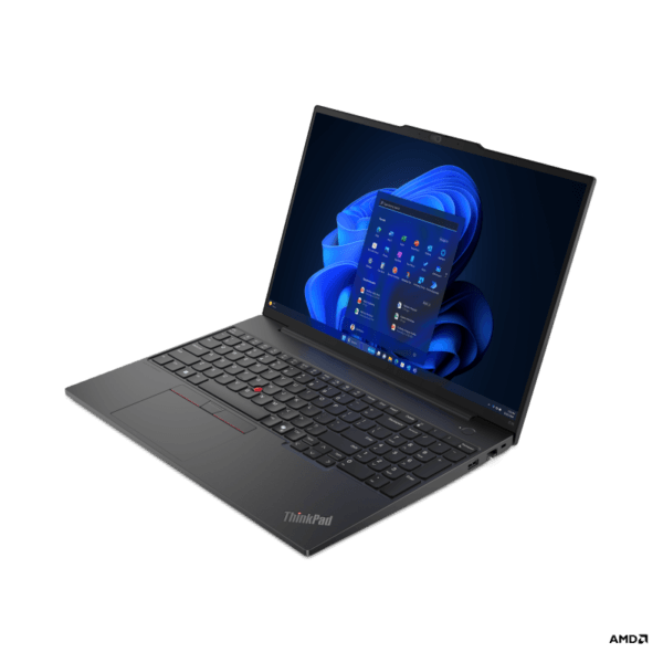 Laptop Lenovo ThinkPad E16 Gen 2 (AMD); 16" WUXGA (1920x1200) IPS 300nits Anti-glare, 45% NTSC; AMD Ryzen? 5 7535HS (6C / 12T, 3.3 / 4.55GHz, 3MB L2 / 16MB L3); Video Integrated AMD Radeon? 660M Graphics; RAM 2x 16GB SO-DIMM DDR5-4800; 1TB SSD M.2 2242 PCIe? 4.0x4 NVMe? Opal 2.0, Optical: no ODD; No